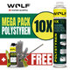 Montážne lepidlo (PUR) pištoľové - na Polystyrén - 10 ks MEGA PACK 750ml